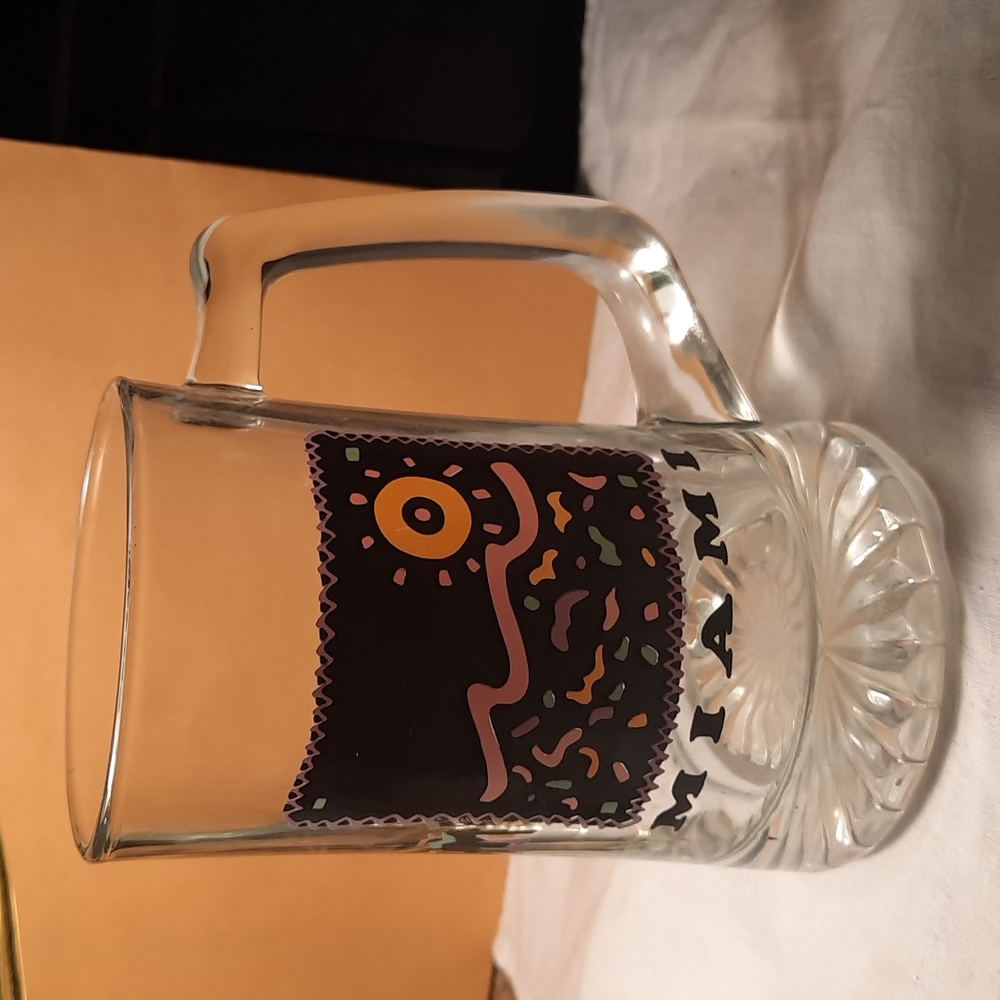 Miami Ocean-Rhythm large glass mug